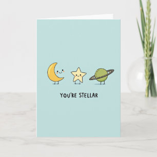 Whimsical Celestial Birthday Card