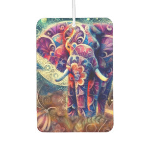 Whimsical Celestial Elephant Night Sky Decor Car Air Freshener