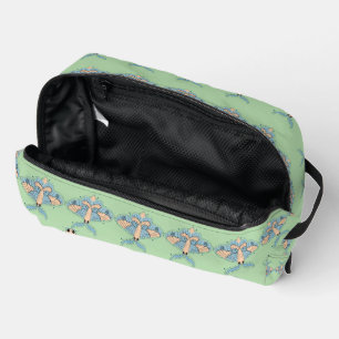 Whimsical Celestial Moth — Soft Blue & Peach Dopp Kit