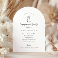 Whimsical Champagne Glasses | Engagement Party