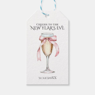 Whimsical  Champagne New Year's Eve Party  Gift Tags