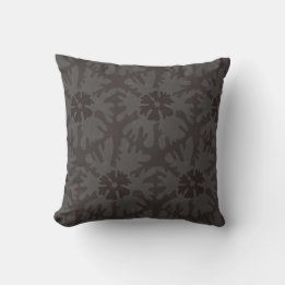 Whimsical Charcoal Modern Christmas Star Cushion