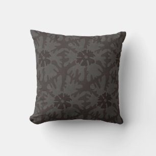 Whimsical Charcoal Modern Christmas Star Cushion