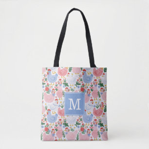 Whimsical Chickens Tote Bag