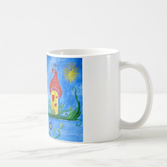 Whimsical Child Illustration Classic White Mug (Right)