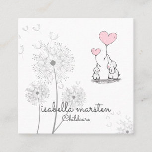 Whimsical Childcare Business Card