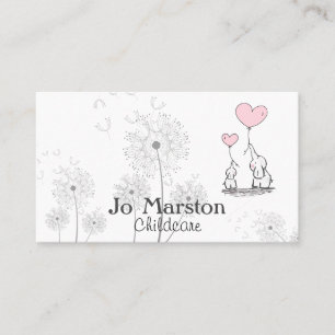 Whimsical Childcare Business Card