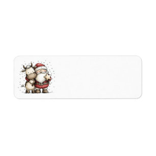 Whimsical Christmas Address Labels