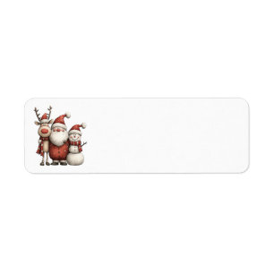 Whimsical Christmas Address Labels