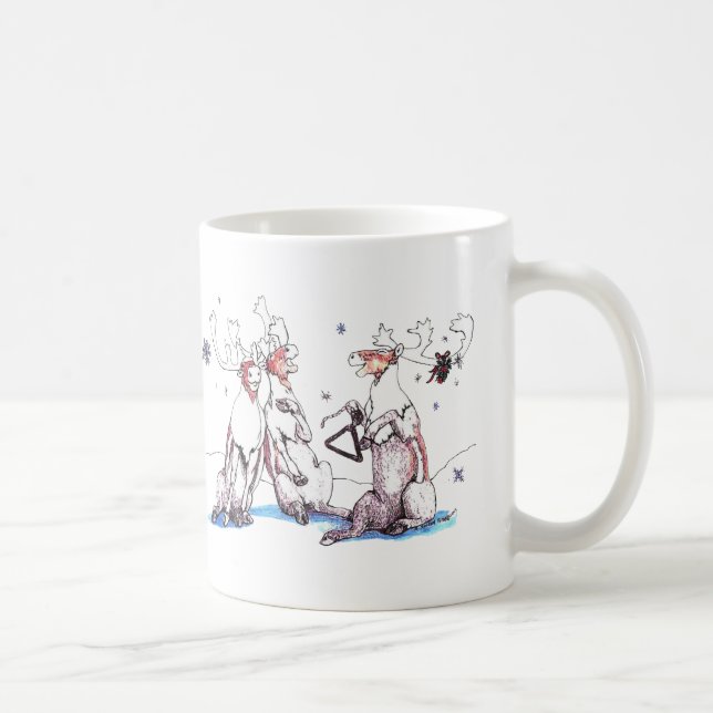 Whimsical Christmas Alaska Wildlife Coffee Mug (Right)