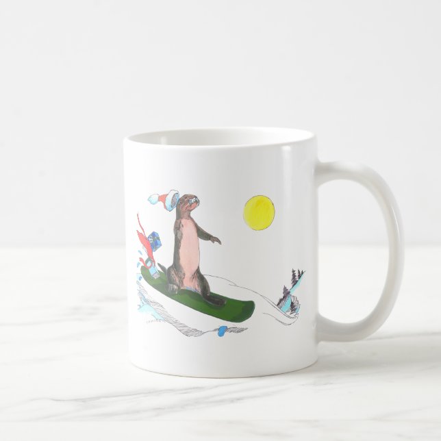 Whimsical Christmas Alaska Wildlife Coffee Mug (Right)