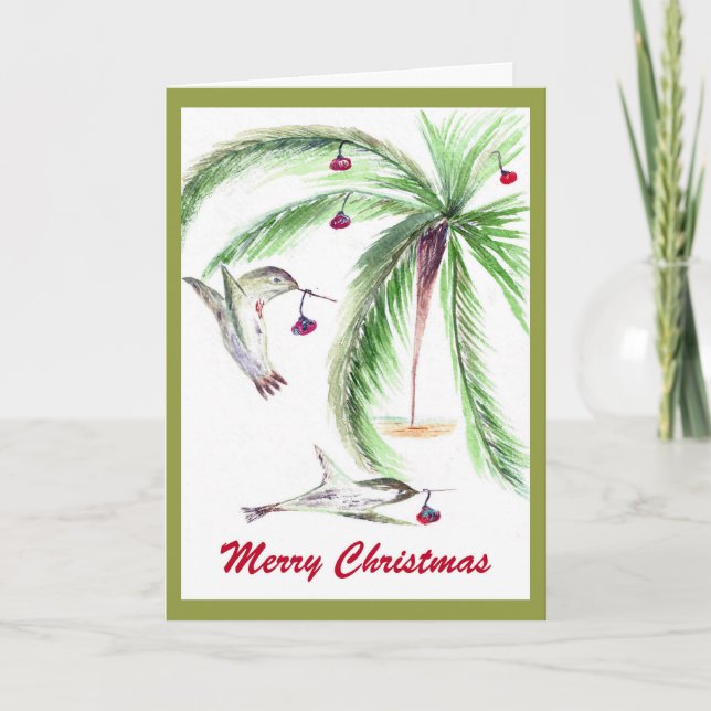 WHIMSICAL Christmas card. Holiday Card (Front)