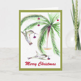 WHIMSICAL Christmas card. Holiday Card