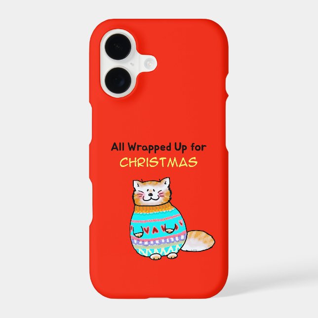 Whimsical Christmas Cat Holiday Cheer (Back)