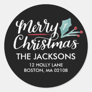 Whimsical Christmas Collection Classic Round Sticker