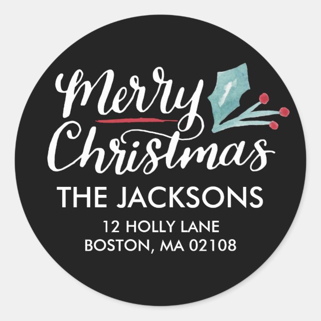 Whimsical Christmas Collection Classic Round Sticker (Front)