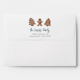 Whimsical Christmas Cookies Envelope
