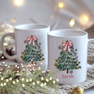 Whimsical Christmas Custom Watercolor  Coffee Mug