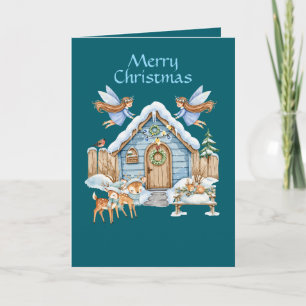 Whimsical Christmas Folded Holiday Card
