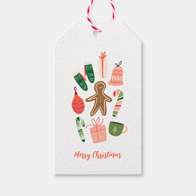 Whimsical Christmas Gift Tag (Front)