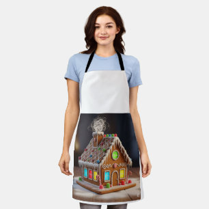 Whimsical Christmas Gingerbread House   Festive Ho Apron
