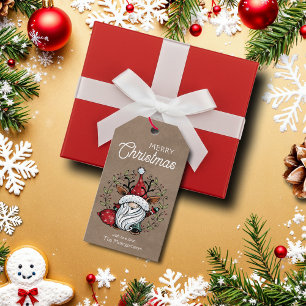 Whimsical Christmas Gnome Favor Gift Tags