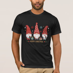 Whimsical Christmas Gnome T-Shirt - Festive Gnomes