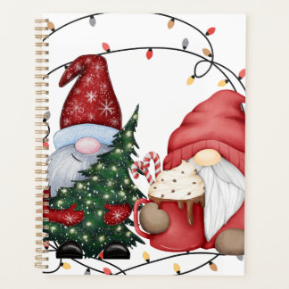 Whimsical Christmas Gnomes Scandinavian Holiday  Planner