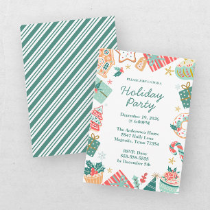 Whimsical Christmas Holiday Party Invitation