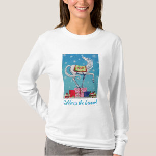 Whimsical Christmas Horse Holiday Shirt