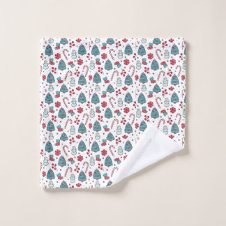 Whimsical Christmas in July Wash Cloth