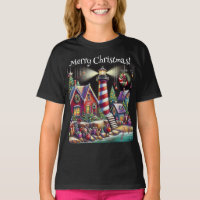 Whimsical Christmas Lighthouse Personalised