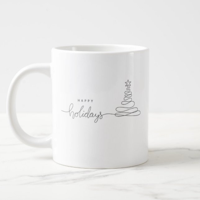 Whimsical Christmas Mug – Cheerful Holiday Coffee  (Left)