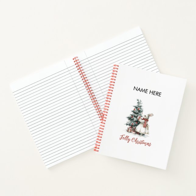 Whimsical Christmas Notebook | Holiday Gifts (Inside)