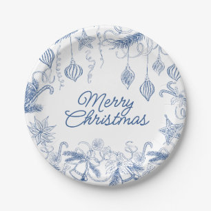 Whimsical Christmas  Party Paper Plate