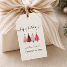 Whimsical Christmas Tree Beige Holiday