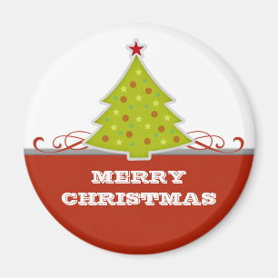 Whimsical Christmas Tree Magnet