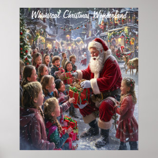 Whimsical Christmas Wonderland Poster