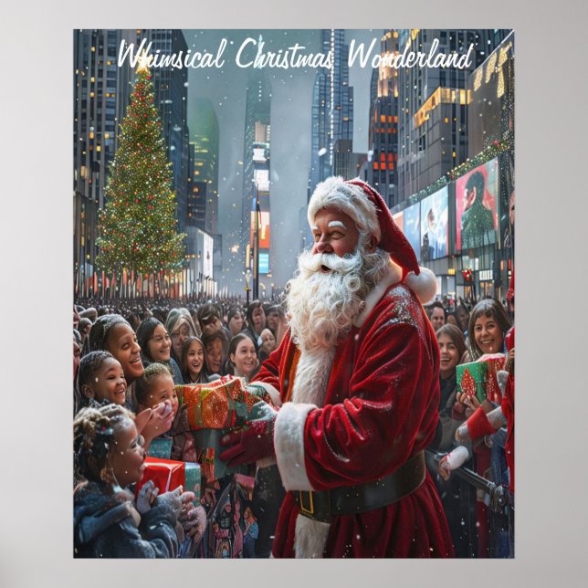 Whimsical Christmas Wonderland Poster (Front)