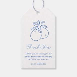 Whimsical Citrus Bridal Shower Favour Tags