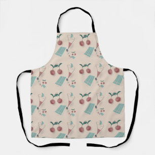 Whimsical cocktail design apron