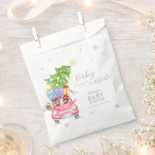 Whimsical Cold Outside Reindeer Bear Baby Shower Favour Bags
