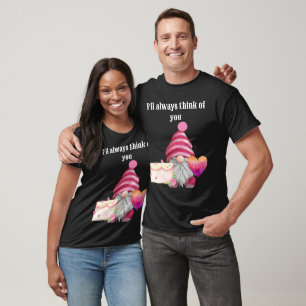Whimsical Colorful Gnome in Love T-Shirt