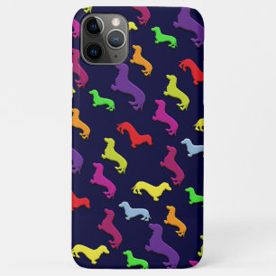 Whimsical Colourful and Fun Dachshund dogs Pattern iPhone 11 Pro Max Case