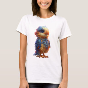 Whimsical Colourful Baby Gryphon Portrait Women T-Shirt