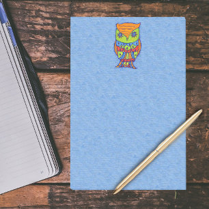 Whimsical Colourful Fantasy Owl Post-it Notes