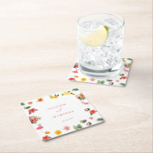 Whimsical Colourful Fun Tropical Flamingle Wedding