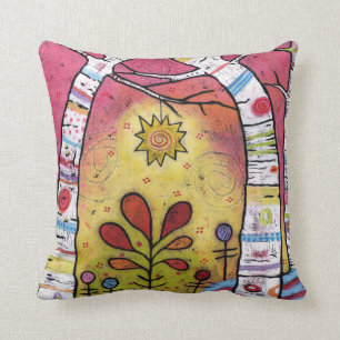Whimsical, Colourful, Leaning into Starlight Cushion