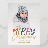 Whimsical Colourful Merry Full Photo Bright Letter