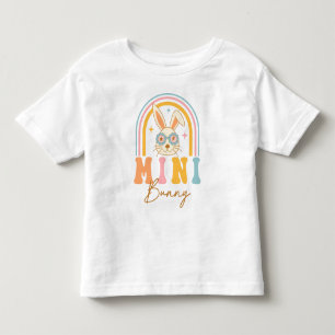 Whimsical Colourful Mini Bunny Rainbow Easter Toddler T-Shirt